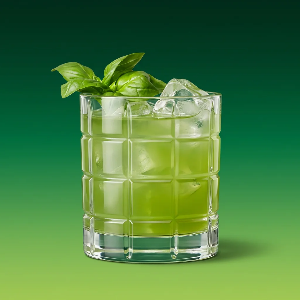 Gin Basil Smash (low-calorie)