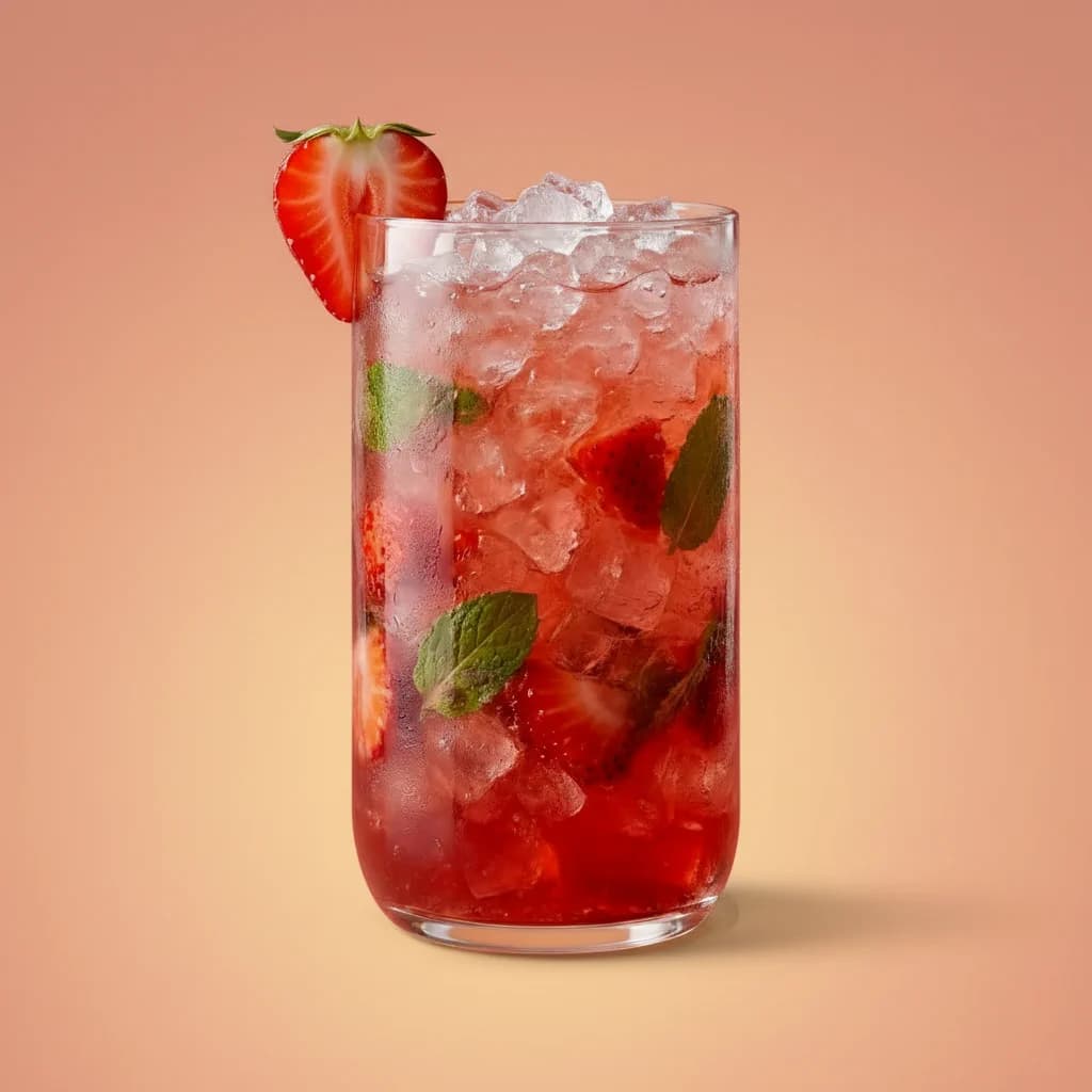 Strawberry and Balsamic Mojito