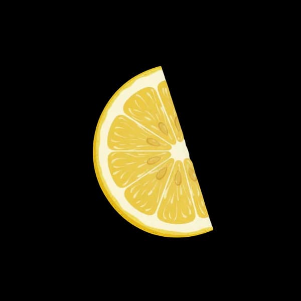 Lemon wedge