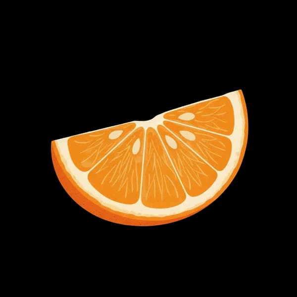 Orange wedge