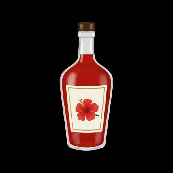 Hibiscus (sorrel) liqueur