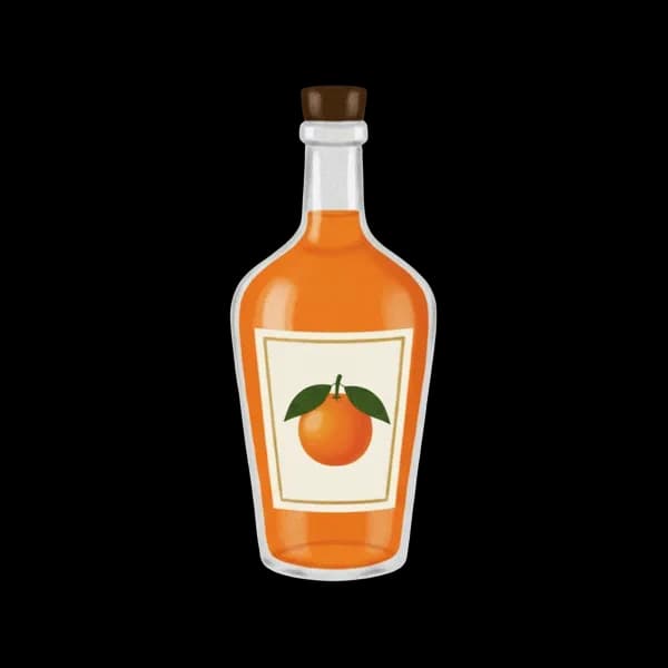 Orange curaçao liqueur