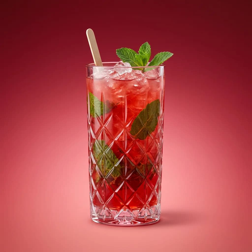 Strawberry and Basil Caipirinha