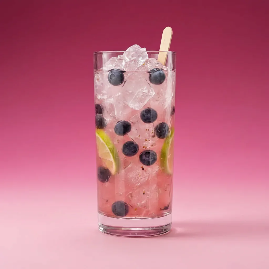 Blueberry Caipirinha