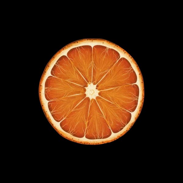 Dehydrated orange slice