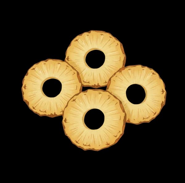 Dehydrated pineapple