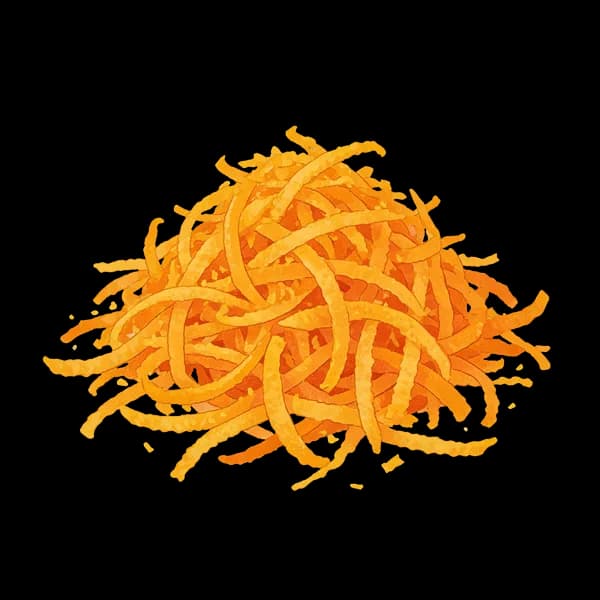 Freshly grated orange zest
