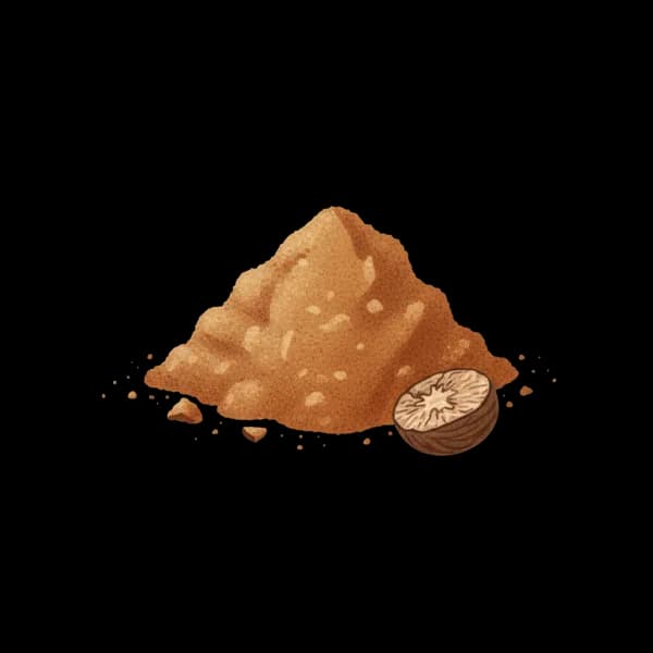 Grated nutmeg
