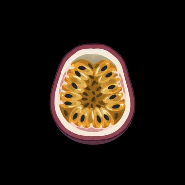 Half a passion fruit