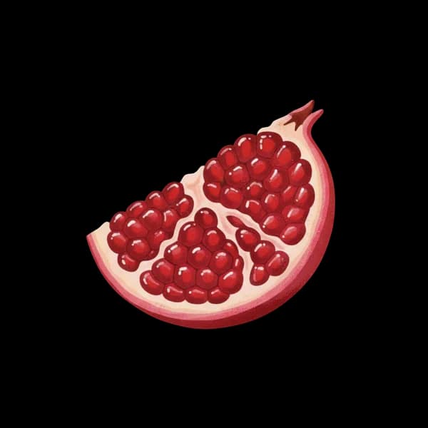 Pomegranate wedge