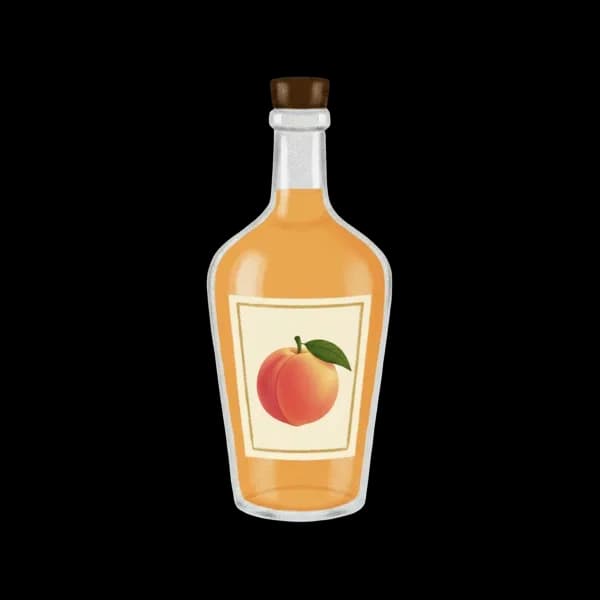 Peach liqueur