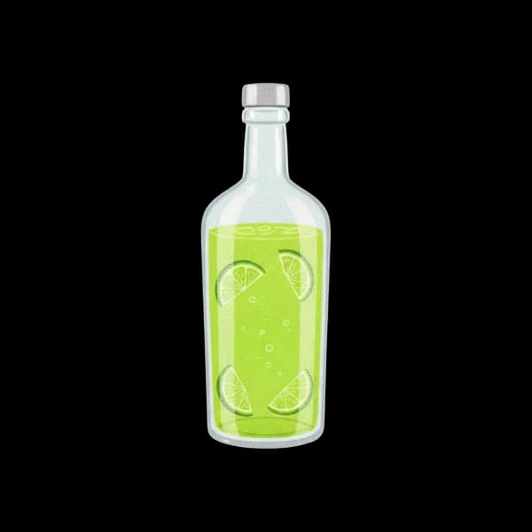 Lime vodka
