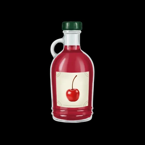 Maraschino cherries syrup