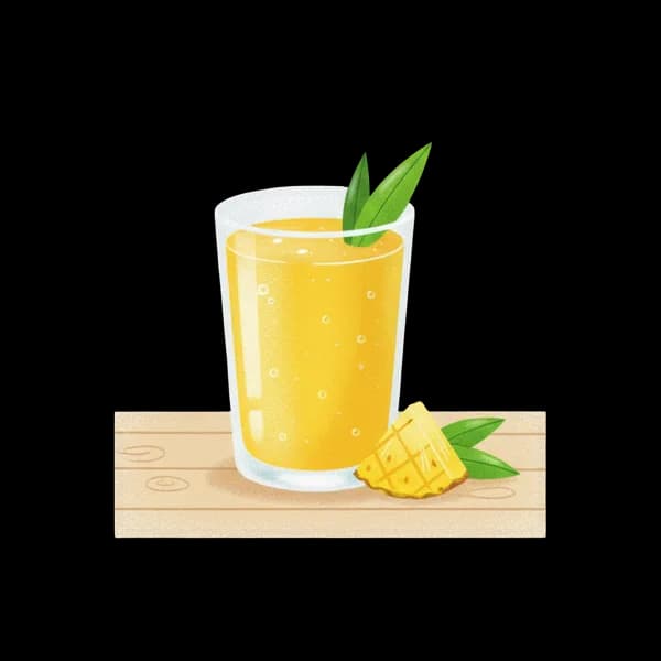 Fresh pineapple juice