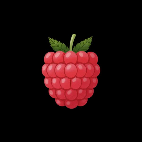 Fresh raspberries